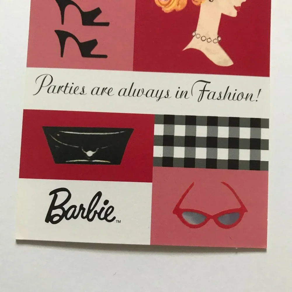 Barbie Invitation Cards Hallmark 2003 Retro New